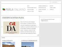Tablet Screenshot of parlaitaliano.net